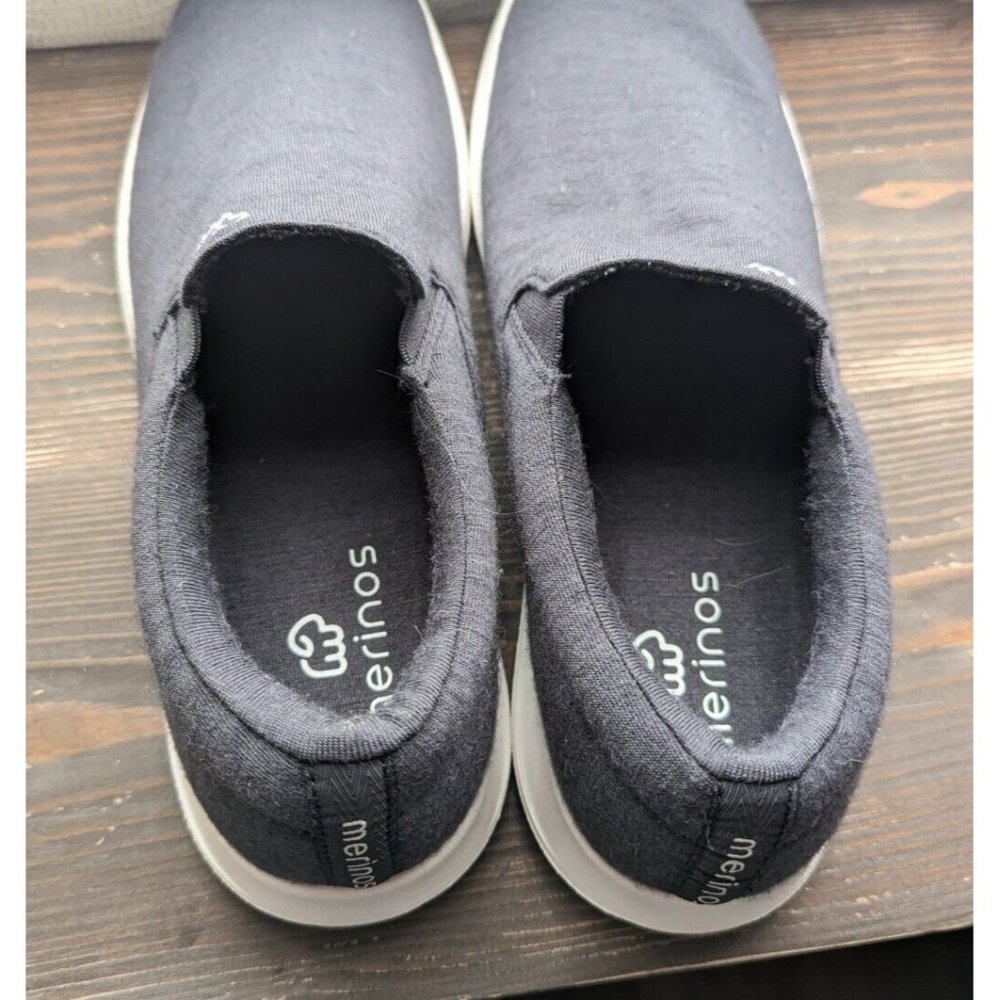 * Merinos Men's Size 12 W Navy Blue Slip-On Shoes Nice Condition - Picture 3 of 6